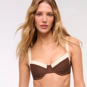 Abercrombie Wide‎ Strap Underwire Bikini Top